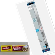 Bosch S1211K 5'li Tilki Kuyruğu Bıçağı (1 Paket Buzdolabı Poşeti Hediye) - Et Kemik Buz Kesimi