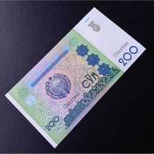 Escoines Koleksiyon 39963682A2CDB3D218 Özbekistan 200 Som Çil Eski Kağıt Para