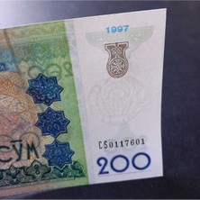 Escoines Koleksiyon 39963682A2CDB3D218 Özbekistan 200 Som Çil Eski Kağıt Para