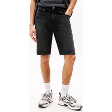 Erkek Th Ronnie Slim Denim Şort - Siyah