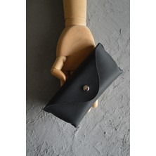 Oh Deer Leather Hakiki Deri Gözlük Kabı - Crazy Deri - Siyah