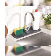 Silikon Lavabo Matı 13X36 cm – Kaymaz, Isıya Dayanıklı, Evye Koruyucu Mutfak Lavabo Pedi