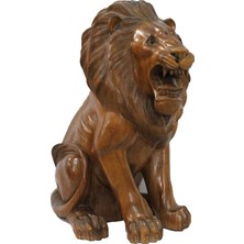 Ahşap Aslan Figürü 50 cm
