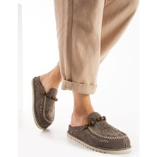 Walviss Rustica Kadin Hakiki Deri Bagciksiz Füme Terlik