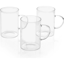 Decohandy 3'lü Cam Kupa 200 ml