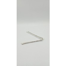 Silver Renk Taşlı Paravana Toka (Uzun)