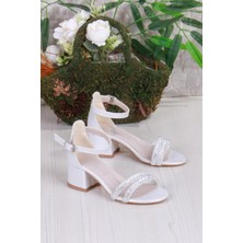 Fort 352087 Taşlı Detaylı Topuklu Kız Çocuk Abiye Ayakkabı