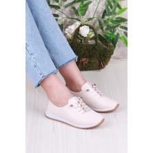 Fort 2035 Lara Comfort Baskı Detaylı Lastik Bağçıklı Kadın Ayakkabı