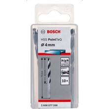 Hss Pointteq Matkap Uç Metal 4X43X75MM 10 Parça