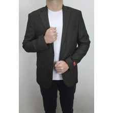 Moda Fistan Store Erkek Düz Spor Kesim Normal Kalıp Çift Düğme Çift Yırtmaçlı Blazer Ceket