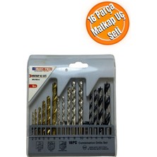 Bay-Tec 16 Parça Metal Ağaç Beton Duvar Delme Uçları Full Set Profesyonel Standlı