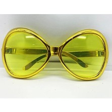 Altın Renk Yeşilçam Nostalji 80LI Yıllar 90LI Yıllar Parti Gözlüğü  7X16 cm