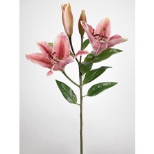 Yapay Çiçek Lilyum Dal 75 cm Pembe