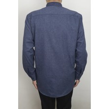 Cliente Fistan Store Erkek Düz Klasik Kesim Rahat Kalıp Tek Cepli Kışlık Kaşmir Gömlek