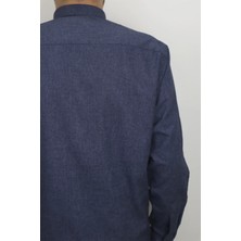 Cliente Fistan Store Erkek Düz Klasik Kesim Rahat Kalıp Tek Cepli Kışlık Kaşmir Gömlek