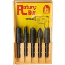 Rotary Bur Matkap Uçlu Eğe Seti 5 Li Takim Ahşap Metal Eğe Seti Ince Dişli