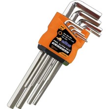 Profesyonel Tork Allen Anahtar Seti 180MM 9lu ETS180