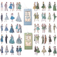 Steellaar Günlük Tutma Scrapbooking Için 160 Adet Vintage Insanlar Washi Etiketleri (Yurt Dışından)