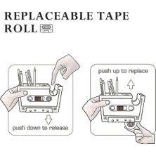 Steellaar Bant Dağıtıcı Kalemlik, Retro Kaset Bant Dağıtıcı, Pembe-Siyah (Yurt Dışından)