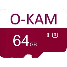 O-Kam 64 GB U3 Faster Transfer Speed Class 10 4K Video Kayıt
