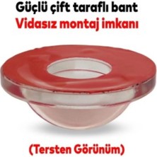 Silikon Kapı Stoperi Şeffaf 4 Adet Tamponu Kendinden Yapışkanlı Şeffaf Kapı Kolu Stopu