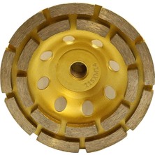 Beton Taşlama Elmas Çanak Disk Beton Yüzey Temizleme Çift Sıra Segmanlı 115 mm