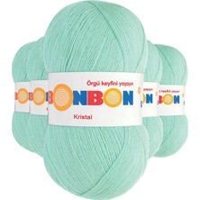 Pratikoba 5 Adet Kristal El Örgü Lif Ipi Su Yeşili 98329