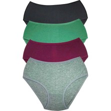 4 Adet Kadın Yüksek Bel Ribana Bato Külot S042