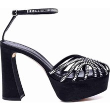 Farfa Siyah/gümüş Tekstil Kadın Platform