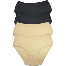 4 Adet Kadın Yüksek Bel Ribana Bato Külot S014