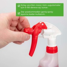EP01 Flex Canyon Başlıklı Kimyasal Dayanımlı Ölçekli El Tipi Sprey Şişe 1 Litre - Nbr