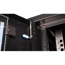 Lande - 12U 19" Duvar Tipi Rack Kabinet – Genişlik: 600 mm | Derinlik: 450 mm – Siyah (Demonte)