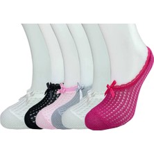 6 Adet Fiyonklu File Kadın Babet Çorap