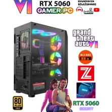 Zeiron GTA-VI X7 ✔ Ryzen 5 8400F DDR5 32GB 5600MHZ Ram 1TB M.2 Nvme SSD 8GB GDDR7 RTX5060 Ekran Kartı Premium Masaüstü Bilgisayar