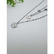 Çiçeklik Sedef Ikili Kolye