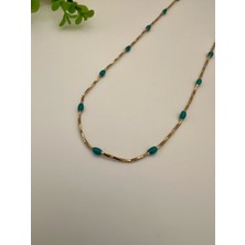 Xuping Mavi Boncuklu Kolye (45+5cm)