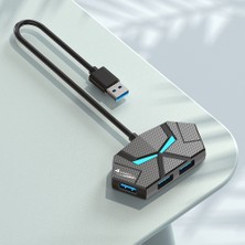 "7 Port USB 3.0 Hub Type C Yerleştirme Istasyonu 5gbps Yüksek Hızlı Iletim Ayırıcı Adaptörü Dizüstü Bilgisayar Sabit Disk Fare Klavye Için " (Yurt Dışından)