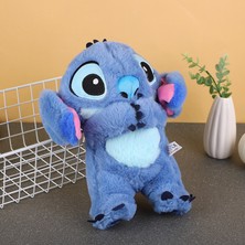 Lilo ve Stitch Nefes Alan Çocuk Peluş Sakinleştirici Oyuncak Karikatür Bebek Müzik Işık Uyku Oyuncağı Pembe Stitch (Yurt Dışından)