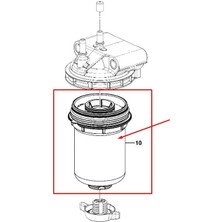 320/A7363/Y - Yakıt Filtresi (Eco)    -  320/A7184  - Jcb 55KW -