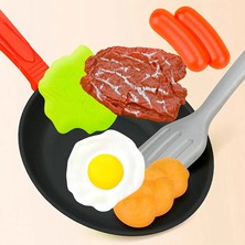 8 Adet Çocuk Mutfak Gıda Oyuncakları Simülasyon Tencere Oyun Seti Rol Yapma Oyunu Tencere Biftek Sebze Ekmek Sosisli Sandviç Omlet Çocuk Hediyesi (Yurt Dışından)