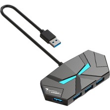 "7 Port USB 3.0 Hub Type C Yerleştirme Istasyonu 5gbps Yüksek Hızlı Iletim Ayırıcı Adaptörü Dizüstü Bilgisayar Sabit Disk Fare Klavye Için " (Yurt Dışından)