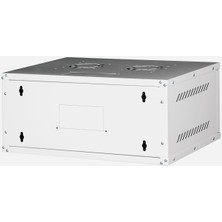 Lande - 4u 19" Cam Kapaklı Duvar Tipi Rack Kabinet – Genişlik: 544 mm | Derinlik: 400 mm – Açık Gri (Demonte)