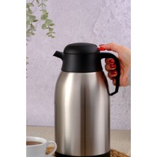 Penguen 1250P Paslanmaz Çelik Çay Termosu 2.5 Litre | 12-24 Saat Soğuk, 8-12 Saat Sıcak Tutma | Paslanmaz Çelik