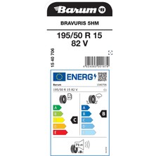 Barum 195/50 R15 82V Bravurıs 5 Oto Yaz Lastigi (Üretim YILI:2022)
