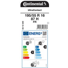 Continental 195/55 R16 87H Fr Uc Oto Yaz Lastiği (Üretim Yılı:2024)