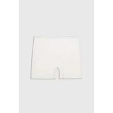 Nbb Ekru Lazer Kesim Iz Yapmaz Short