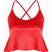 Loya Kırmızı Alanis Ince Askılı Atlet