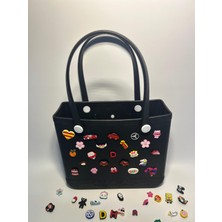 Plaj Çantası Plastik Croslite Siyah