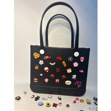 Plaj Çantası Plastik Croslite Siyah