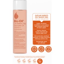 Bio-Oil Çatlak Karşıtı & Leke Karşıtı Nemlendirici Cilt Bakım Yağı 200ml - Cilt Bakım Çantası Hediyeli Set